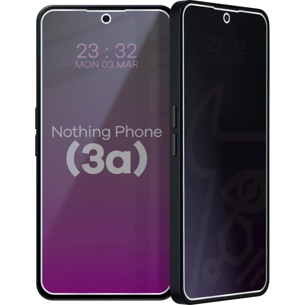 Prywatyzujące szkło hybrydowe Bizon Glass Mule Shadow do Nothing Phone (3a) matowe