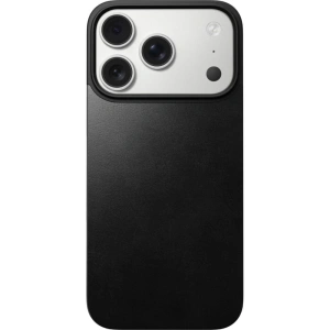 Nakładka na plecki NOMAD Magnetic Leather Back do Apple iPhone 17 Pro kompatybilna z MagSafe, skóra Horween (black)