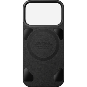 Nakładka na plecki NOMAD Magnetic Leather Back do Apple iPhone 17 Pro kompatybilna z MagSafe, skóra Horween (black)