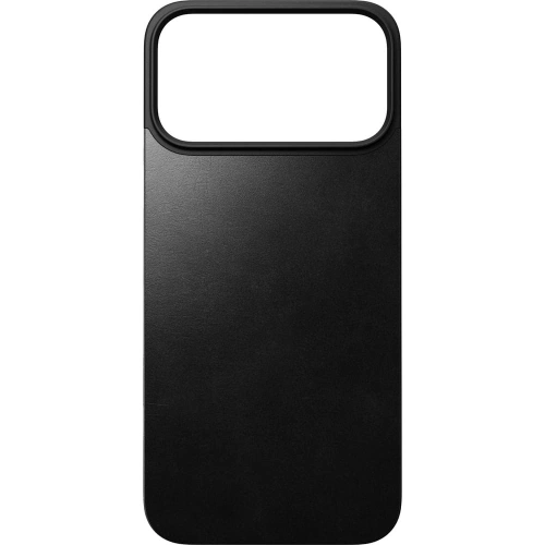 Nakładka na plecki NOMAD Magnetic Leather Back do Apple iPhone 17 Pro Max kompatybilna z MagSafe, skóra Horween (black)