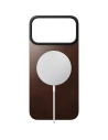 Nakładka na plecki NOMAD Magnetic Leather Back do Apple iPhone 17 Pro Max kompatybilna z MagSafe, skóra Horween (rustic brown