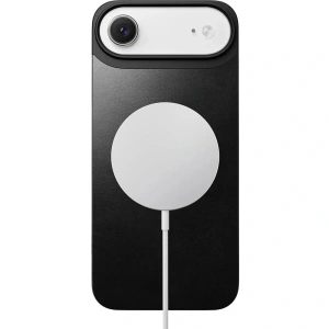 Nakładka na plecki NOMAD Magnetic Leather Back do Apple iPhone Air kompatybilna z MagSafe, skóra Horween (black)