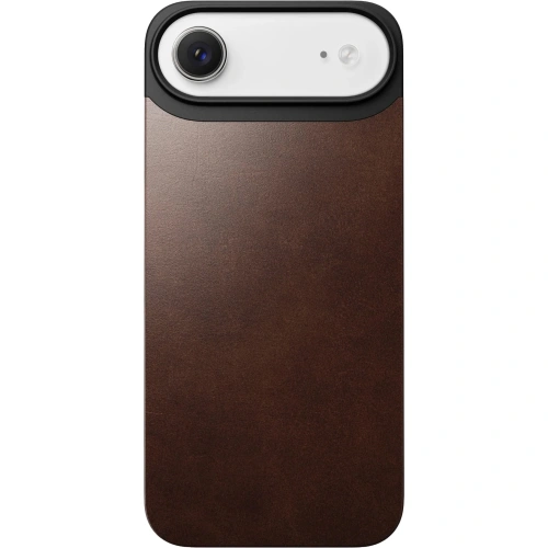 Nakładka na plecki NOMAD Magnetic Leather Back do Apple iPhone Air kompatybilna z MagSafe, skóra Horween (rustic brown)