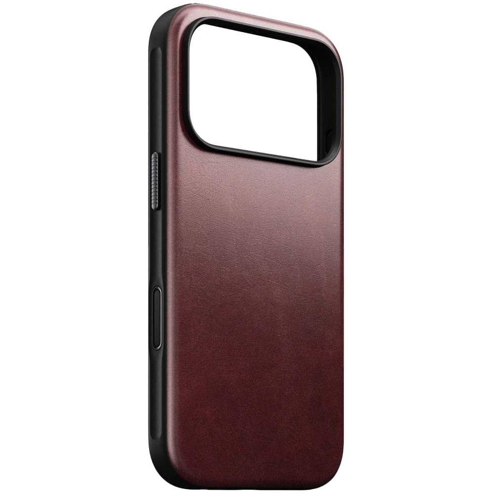 Skórzane etui NOMAD Modern Leather Case do Apple iPhone 17 Pro kompatybilne z MagSafe, skóra Horween (burgundy)