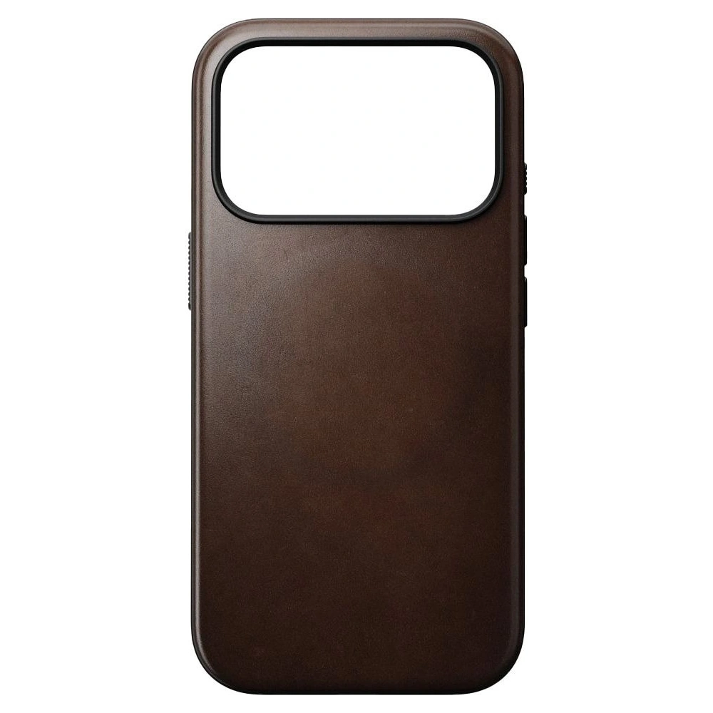 Skórzane etui NOMAD Modern Leather Case do Apple iPhone 17 Pro kompatybilne z MagSafe, skóra Horween (rustic brown)
