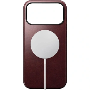 Skórzane etui NOMAD Modern Leather Case do Apple iPhone 17 Pro Max kompatybilne z MagSafe, skóra Horween (burgundy)