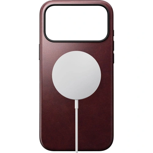 Skórzane etui NOMAD Modern Leather Case do Apple iPhone 17 Pro Max kompatybilne z MagSafe, skóra Horween (burgundy)