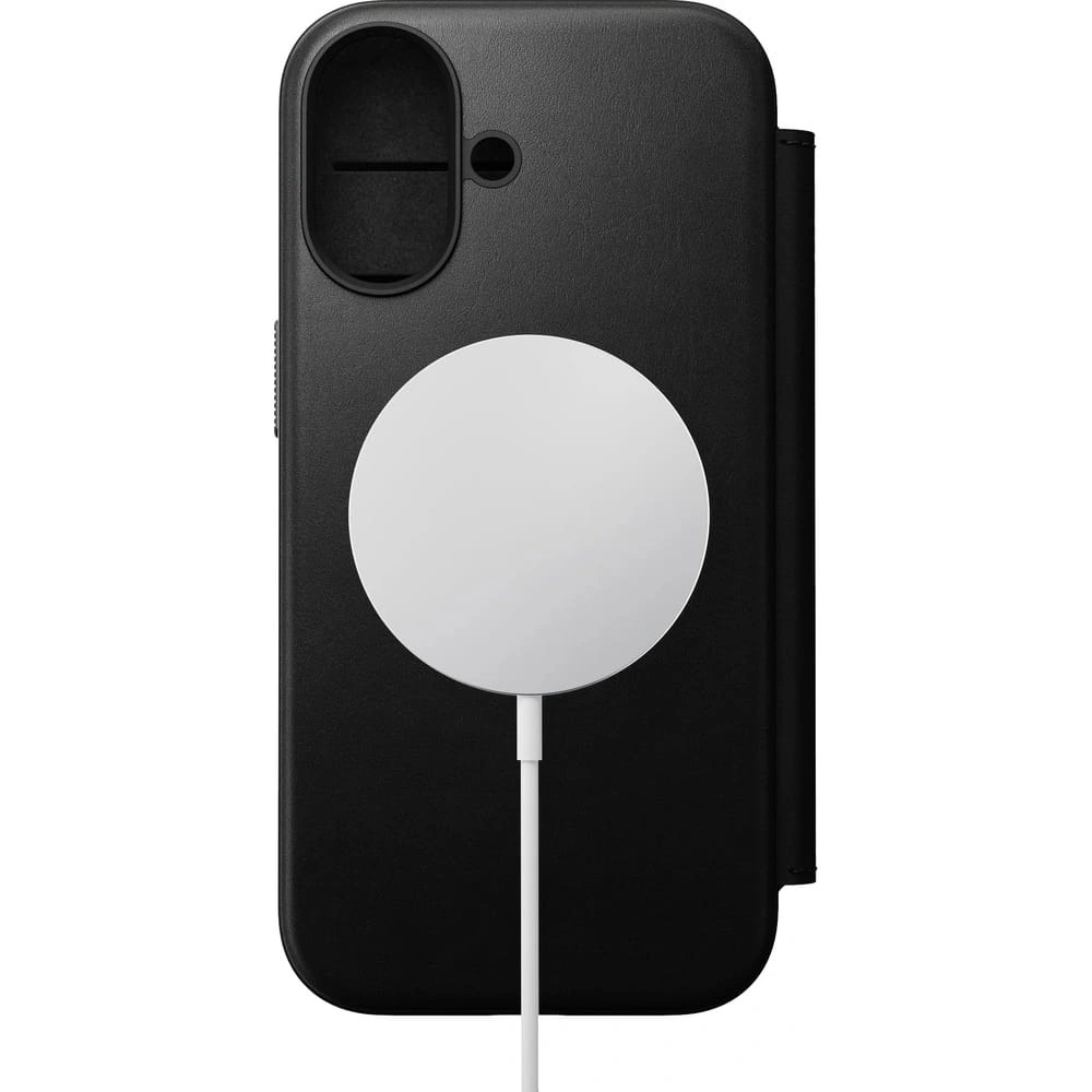Skórzane etui NOMAD Modern Leather Folio do Apple iPhone 17 kompatybilne z MagSafe (black)