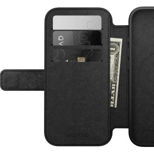 Skórzane etui NOMAD Modern Leather Folio do Apple iPhone 17 kompatybilne z MagSafe (black)
