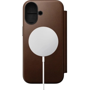 Skórzane etui NOMAD Modern Leather Folio do Apple iPhone 17 kompatybilne z MagSafe (brown)