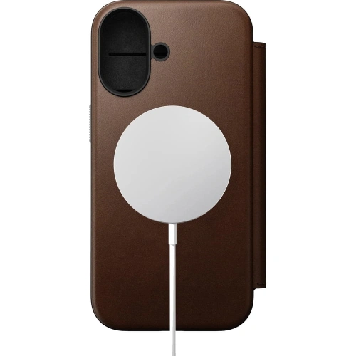 Skórzane etui NOMAD Modern Leather Folio do Apple iPhone 17 kompatybilne z MagSafe (brown)