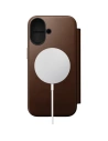Skórzane etui NOMAD Modern Leather Folio do Apple iPhone 17 kompatybilne z MagSafe (brown)