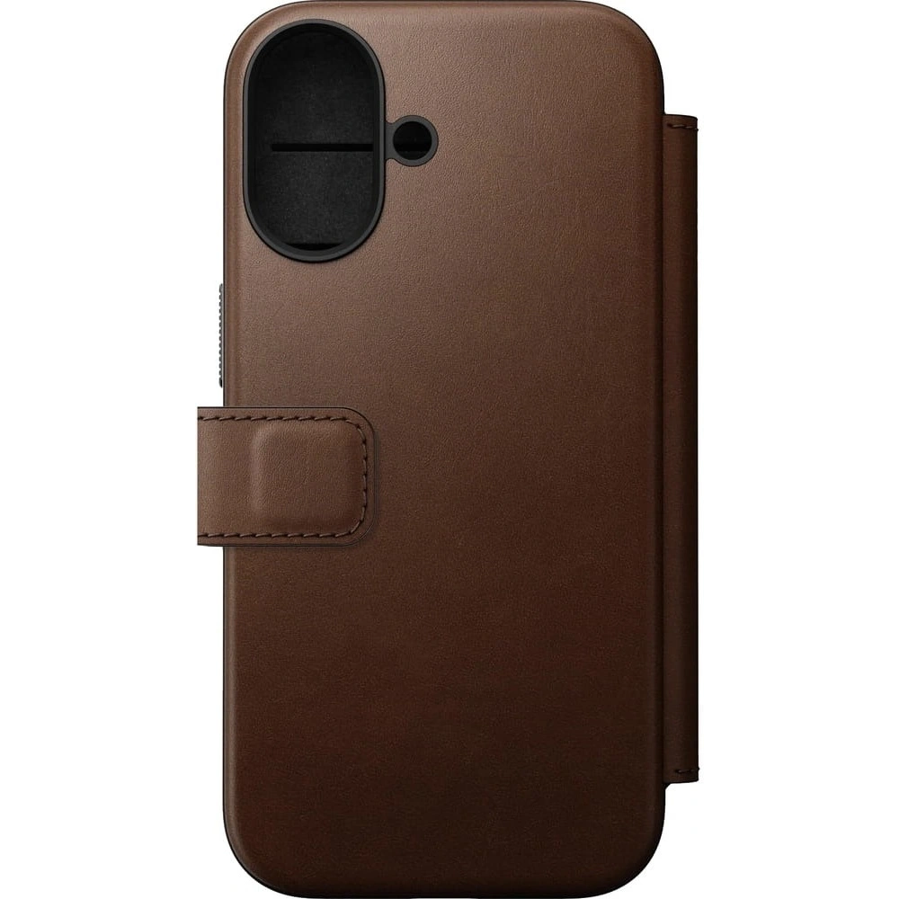 Skórzane etui NOMAD Modern Leather Folio do Apple iPhone 17 kompatybilne z MagSafe (brown)