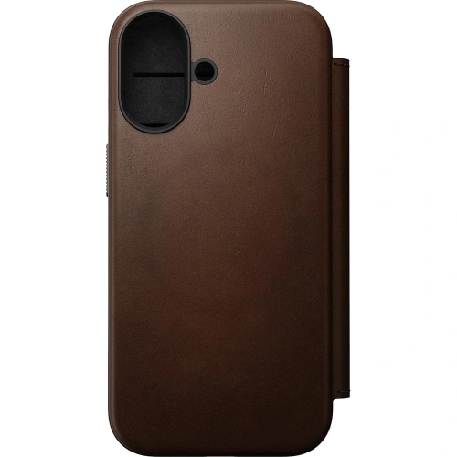 Skórzane etui NOMAD Modern Leather Folio do Apple iPhone 17 kompatybilne z MagSafe (brown)