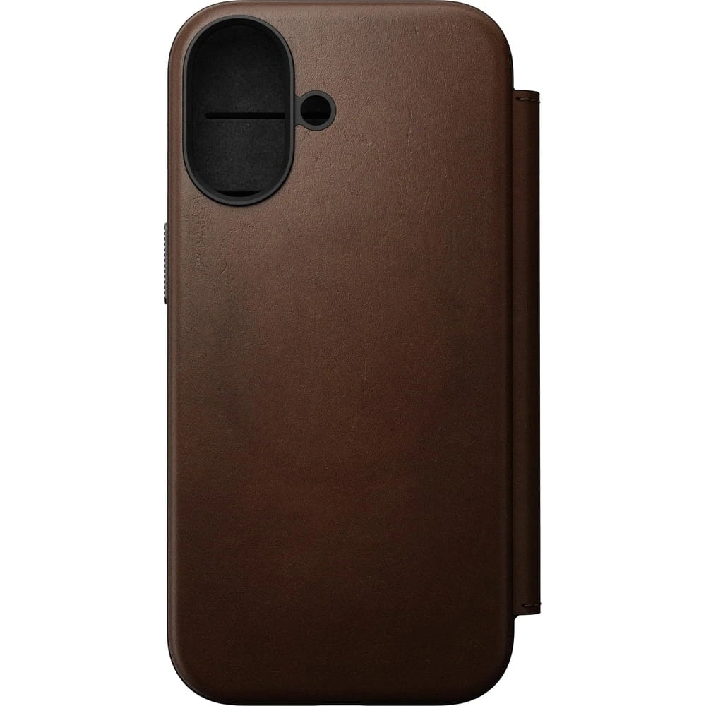 Skórzane etui NOMAD Modern Leather Folio do Apple iPhone 17 kompatybilne z MagSafe (brown)