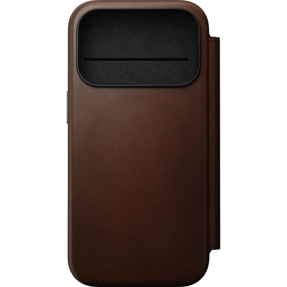 Skórzane etui NOMAD Modern Leather Folio do Apple iPhone 17 Pro kompatybilne z MagSafe (brown)