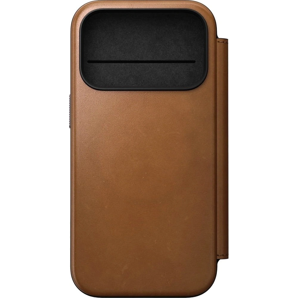 Skórzane etui NOMAD Modern Leather Folio do Apple iPhone 17 Pro kompatybilne z MagSafe (english tan-c)
