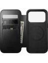 Skórzane etui NOMAD Modern Leather Folio do Apple iPhone 17 Pro kompatybilne z MagSafe, skóra Horween (black)