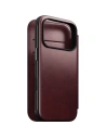Skórzane etui NOMAD Modern Leather Folio do Apple iPhone 17 Pro kompatybilne z MagSafe, skóra Horween (burgundy)