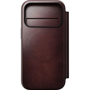 Skórzane etui NOMAD Modern Leather Folio do Apple iPhone 17 Pro kompatybilne z MagSafe, skóra Horween (burgundy)