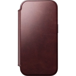 Skórzane etui NOMAD Modern Leather Folio do Apple iPhone 17 Pro kompatybilne z MagSafe, skóra Horween (burgundy)