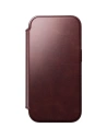Skórzane etui NOMAD Modern Leather Folio do Apple iPhone 17 Pro kompatybilne z MagSafe, skóra Horween (burgundy)
