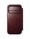 Skórzane etui NOMAD Modern Leather Folio do Apple iPhone 17 Pro kompatybilne z MagSafe, skóra Horween (burgundy)