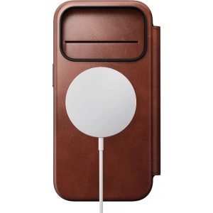 Skórzane etui NOMAD Modern Leather Folio do Apple iPhone 17 Pro kompatybilne z MagSafe, skóra Horween (olde dublin)