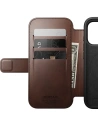 Skórzane etui NOMAD Modern Leather Folio do Apple iPhone 17 Pro Max kompatybilne z MagSafe, skóra Horween (rustic brown)