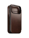 Skórzane etui NOMAD Modern Leather Folio do Apple iPhone 17 Pro kompatybilne z MagSafe, skóra Horween (rustic brown)