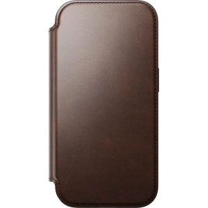 Skórzane etui NOMAD Modern Leather Folio do Apple iPhone 17 Pro kompatybilne z MagSafe, skóra Horween (rustic brown)