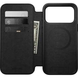 Skórzane etui NOMAD Modern Leather Folio do Apple iPhone 17 Pro Max kompatybilne z MagSafe (black)