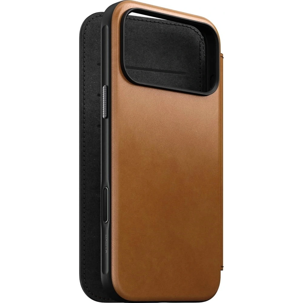 Skórzane etui NOMAD Modern Leather Folio do Apple iPhone 17 Pro Max kompatybilne z MagSafe (english tan-c)
