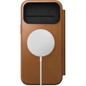 Skórzane etui NOMAD Modern Leather Folio do Apple iPhone 17 Pro Max kompatybilne z MagSafe (english tan-c)