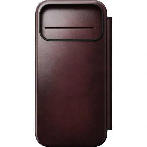 Skórzane etui NOMAD Modern Leather Folio do Apple iPhone 17 Pro Max kompatybilne z MagSafe, skóra Horween (burgundy)