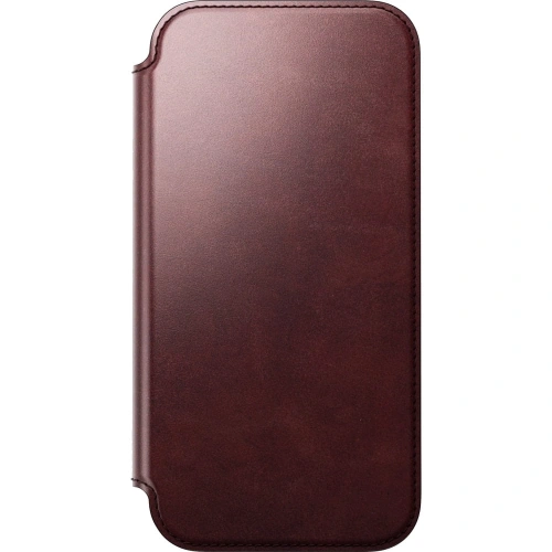 Skórzane etui NOMAD Modern Leather Folio do Apple iPhone 17 Pro Max kompatybilne z MagSafe, skóra Horween (burgundy)