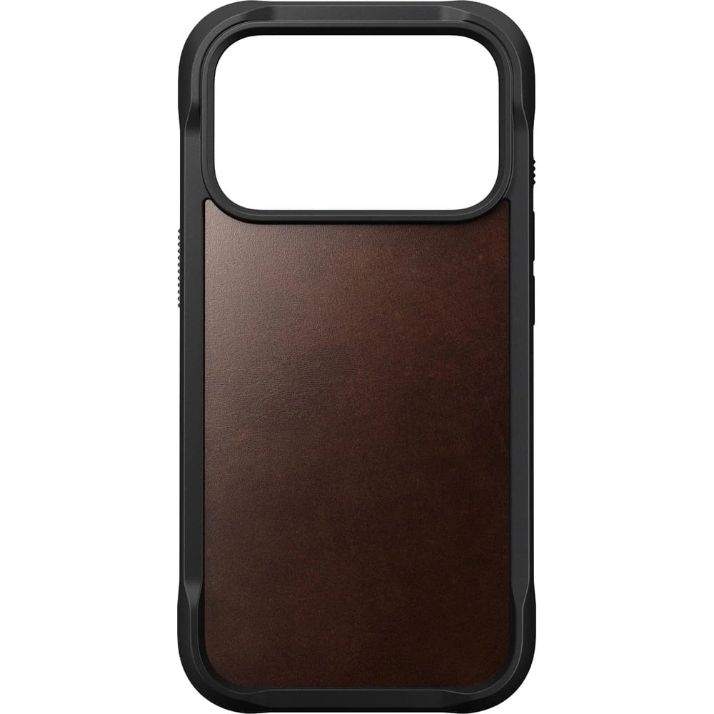 Skórzane etui NOMAD Rugged Leather Case do Apple iPhone 17 Pro kompatybilne z MagSafe, skóra Horween (rustic brown)