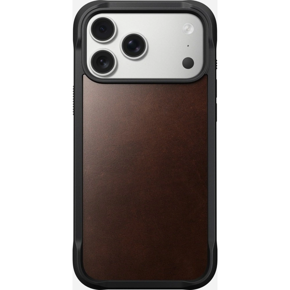 Skórzane etui NOMAD Rugged Leather Case do Apple iPhone 17 Pro Max kompatybilne z MagSafe, skóra Horween (rustic brown)