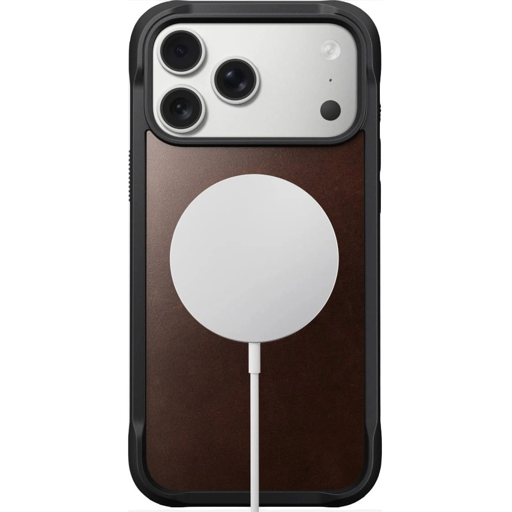 Skórzane etui NOMAD Rugged Leather Case do Apple iPhone 17 Pro Max kompatybilne z MagSafe, skóra Horween (rustic brown)
