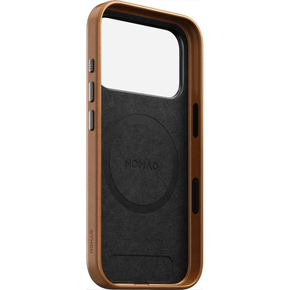 Skórzane etui NOMAD Traditional Leather Case do Apple iPhone 17 Pro kompatybilne z MagSafe (english tan-c)