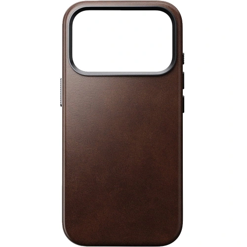 Skórzane etui NOMAD Traditional Leather Case do Apple iPhone 17 Pro kompatybilne z MagSafe, skóra Horween (rustic brown)