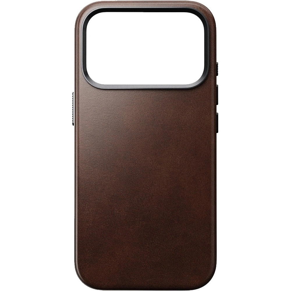Skórzane etui NOMAD Traditional Leather Case do Apple iPhone 17 Pro kompatybilne z MagSafe, skóra Horween (rustic brown)