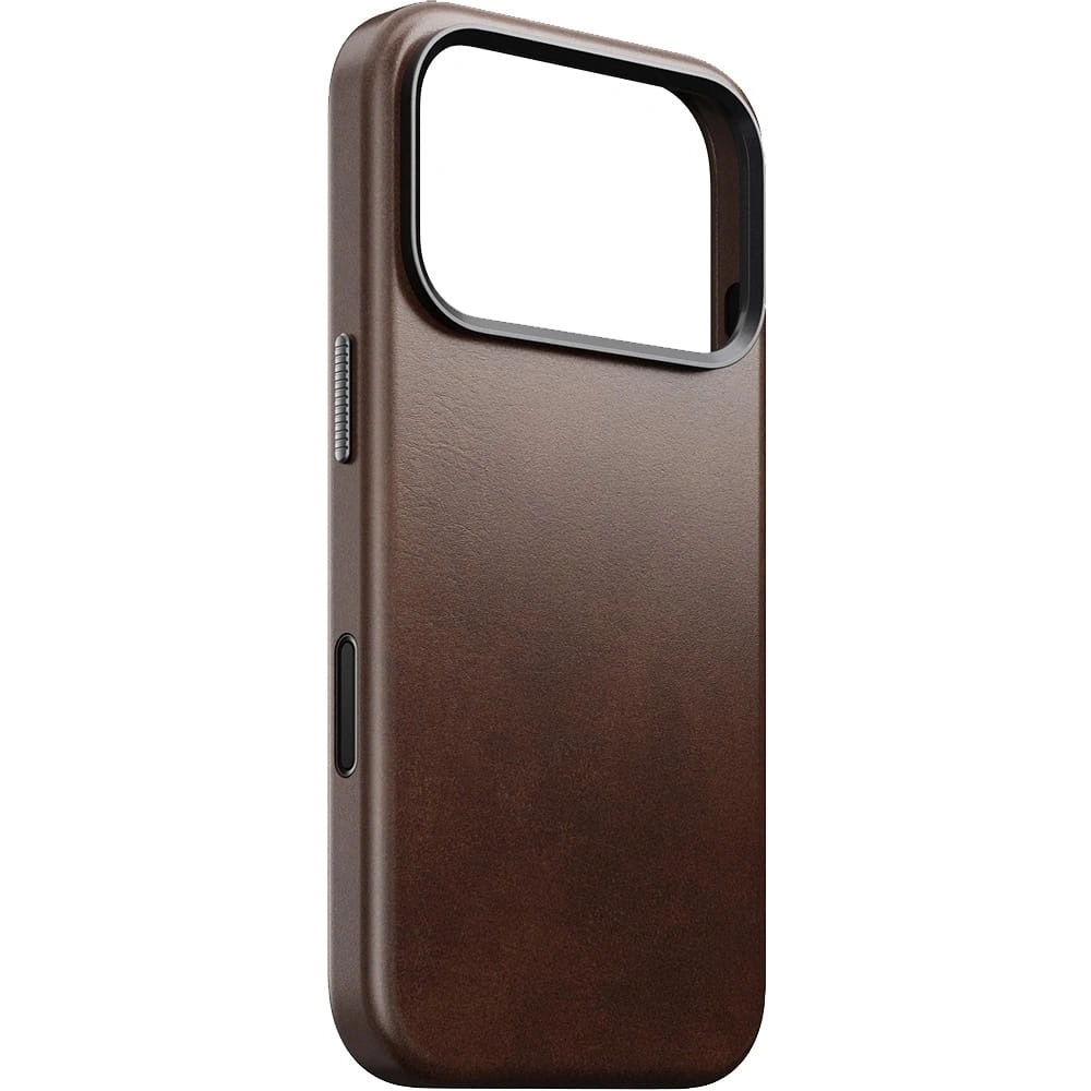 Skórzane etui NOMAD Traditional Leather Case do Apple iPhone 17 Pro kompatybilne z MagSafe, skóra Horween (rustic brown)