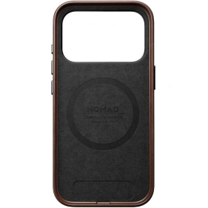 Skórzane etui NOMAD Traditional Leather Case do Apple iPhone 17 Pro kompatybilne z MagSafe, skóra Horween (rustic brown)