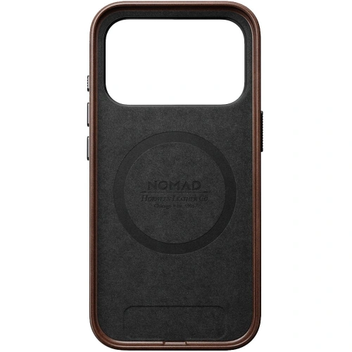 Skórzane etui NOMAD Traditional Leather Case do Apple iPhone 17 Pro kompatybilne z MagSafe, skóra Horween (rustic brown)