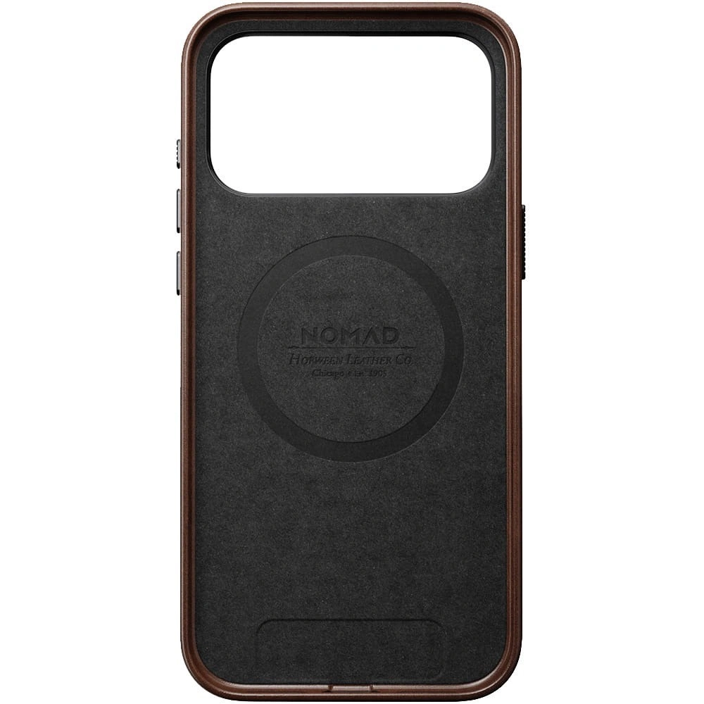 Skórzane etui NOMAD Traditional Leather Case do Apple iPhone 17 Pro Max kompatybilne z MagSafe, skóra Horween (rustic brown)