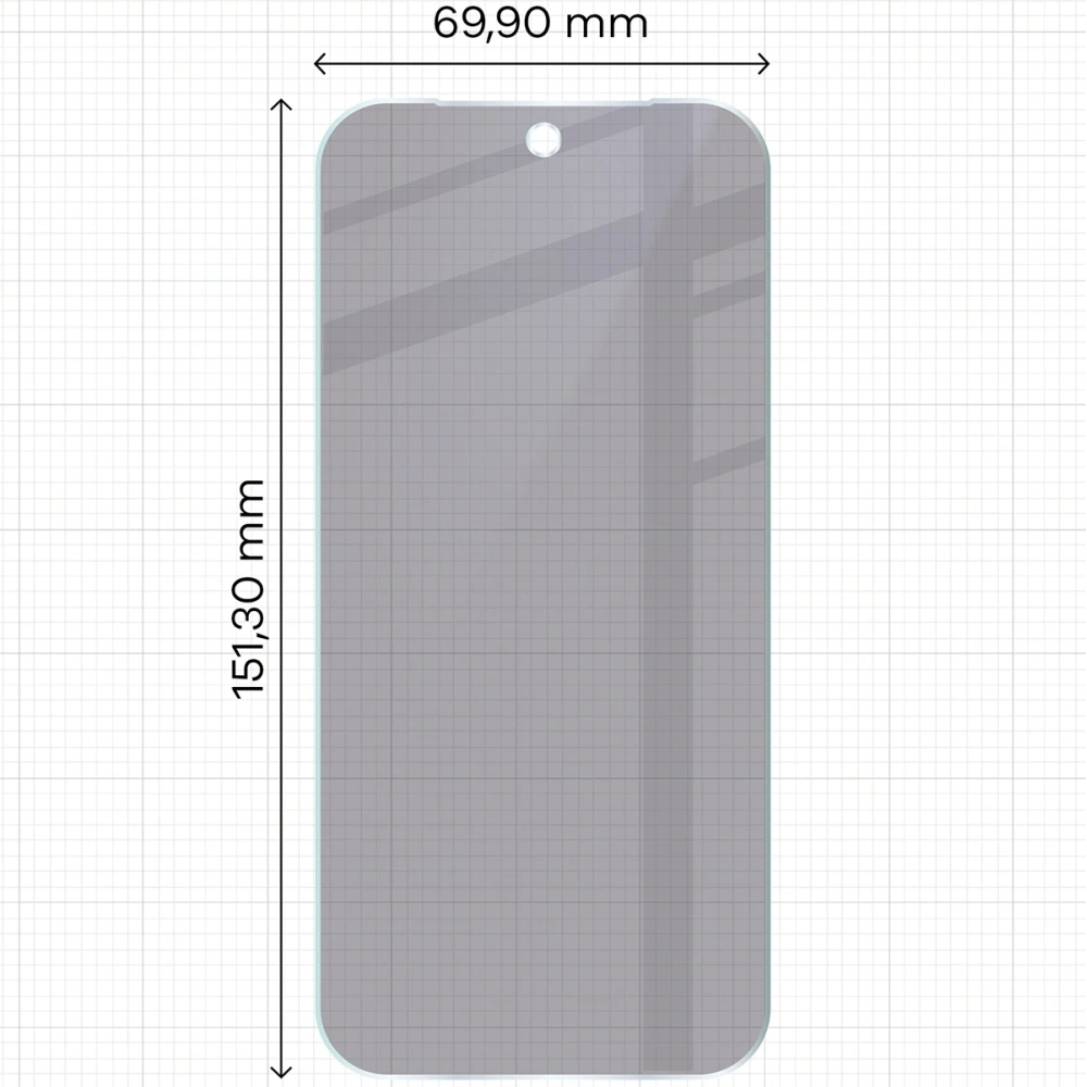 Prywatyzujące szkło hybrydowe Bizon Glass Mule Shadow do Google Pixel 9a matowe