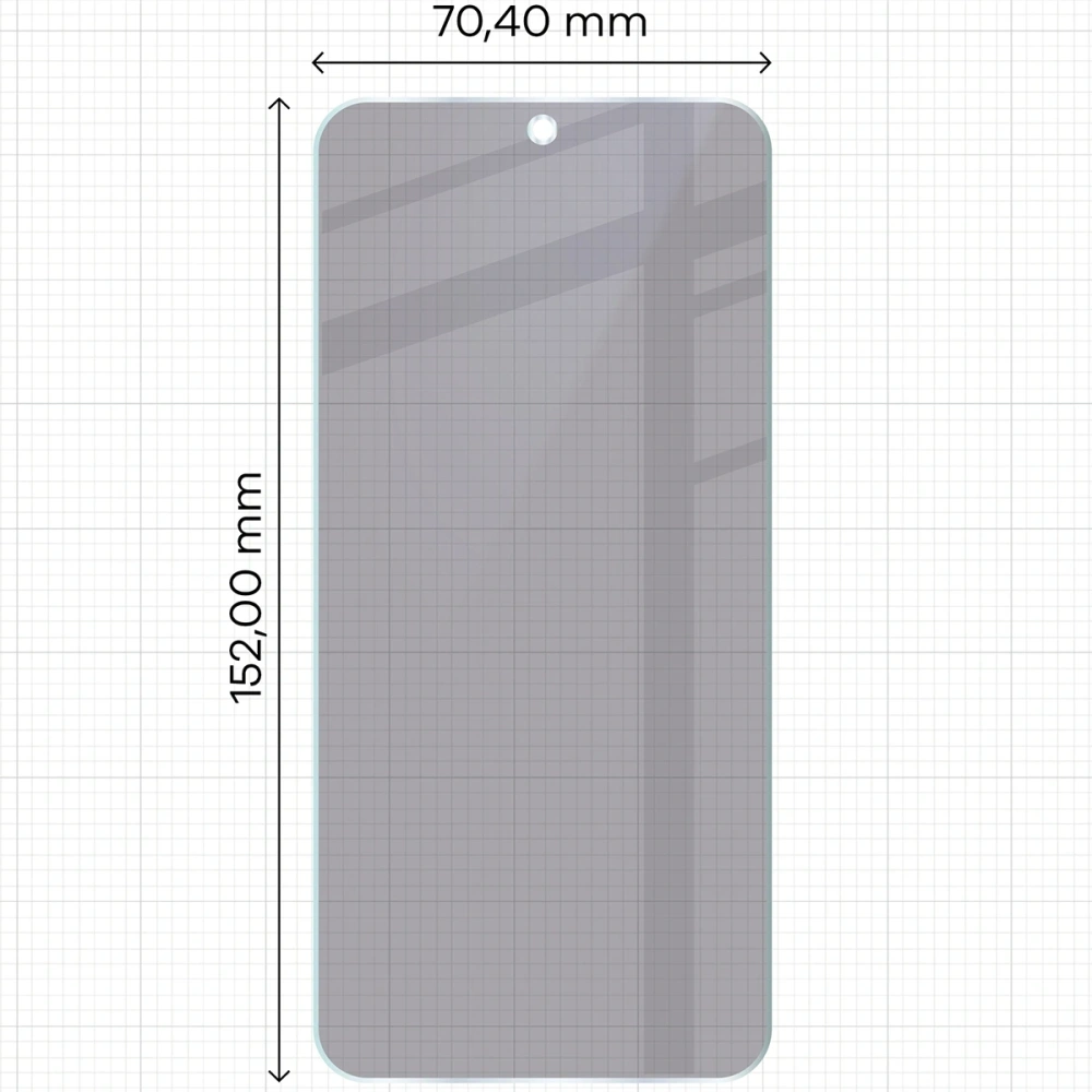 Prywatyzujące szkło hybrydowe Bizon Glass Mule Shadow do Honor 400 5G matowe