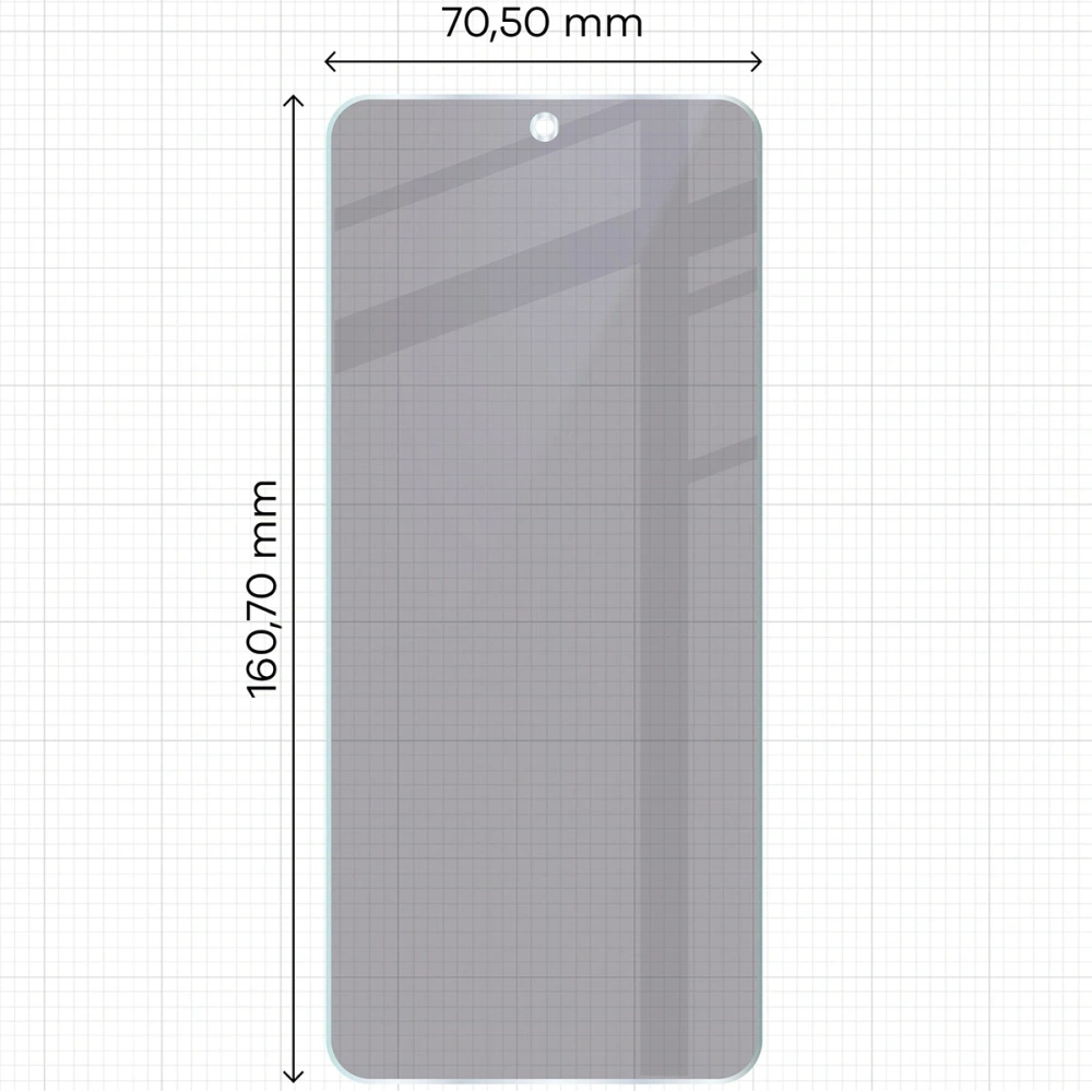 Prywatyzujące szkło hybrydowe Bizon Glass Mule Shadow do Infinix Hot 50 Pro 4G matowe
