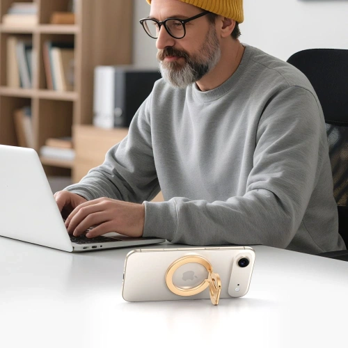 Uchwyt Tech-Protect MMR400 Lamano Magnetic MagSafe Phone Ring Gold